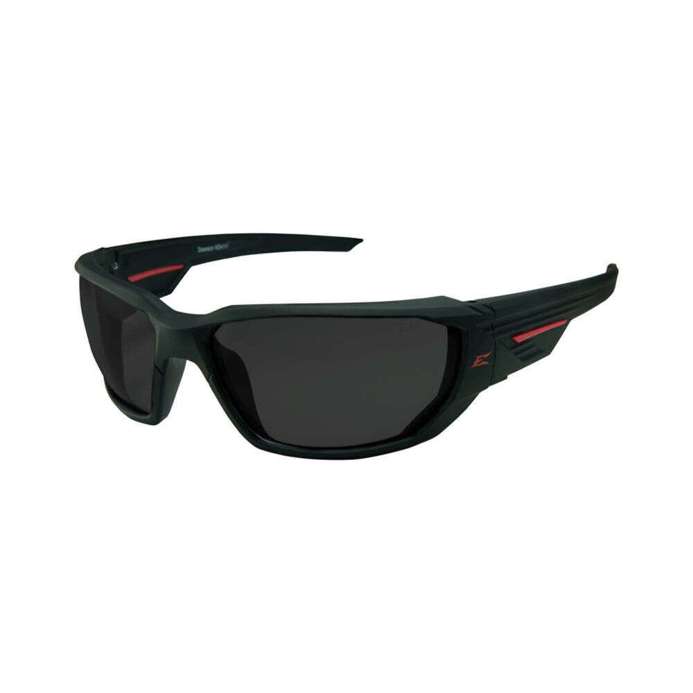 Safety Protection Edge Eyewear 4.50" DAWSON MATTE BLK FRAME/POLAR SMOKE LENS